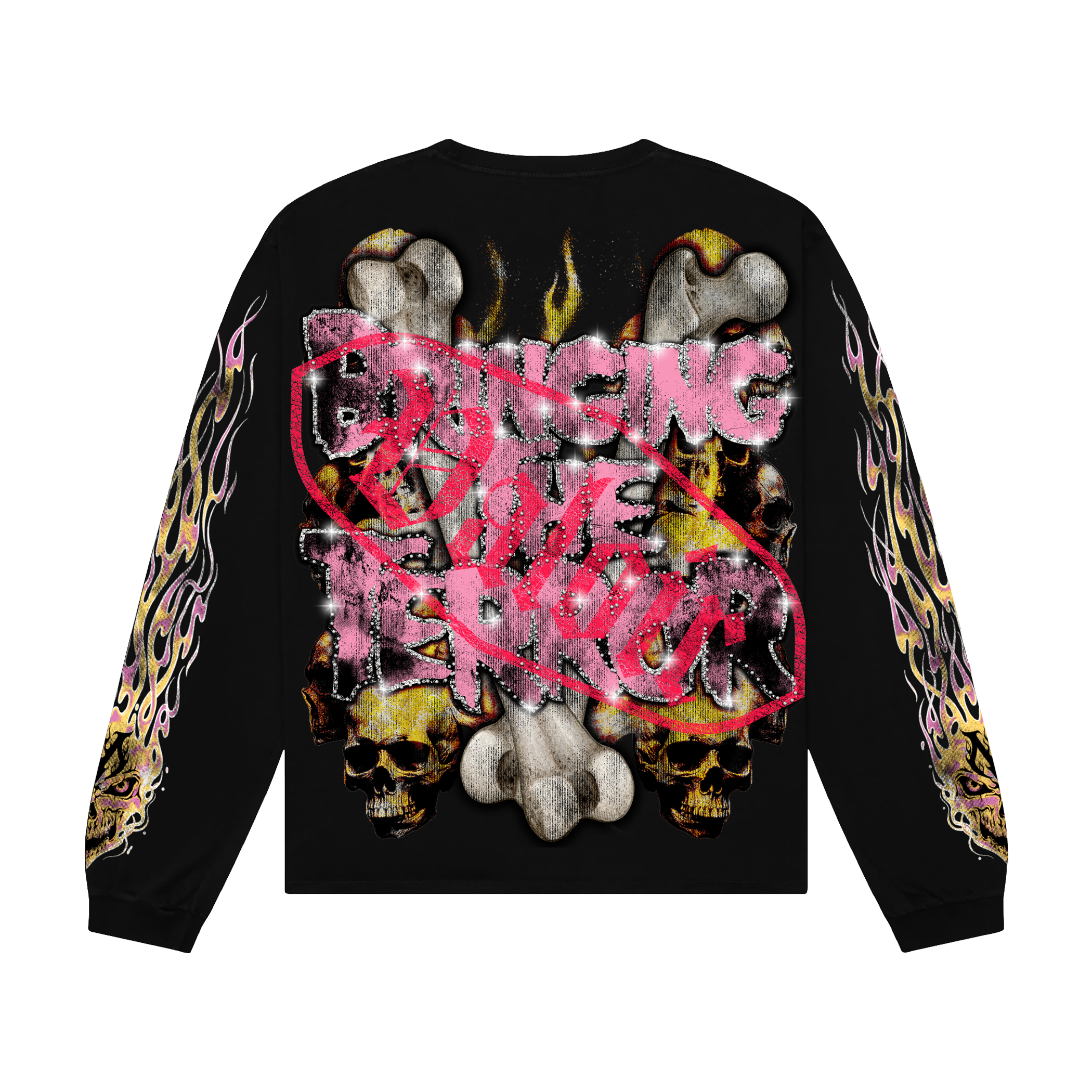DISTURBED LONG SLEEVE - VINTAGE BLACK