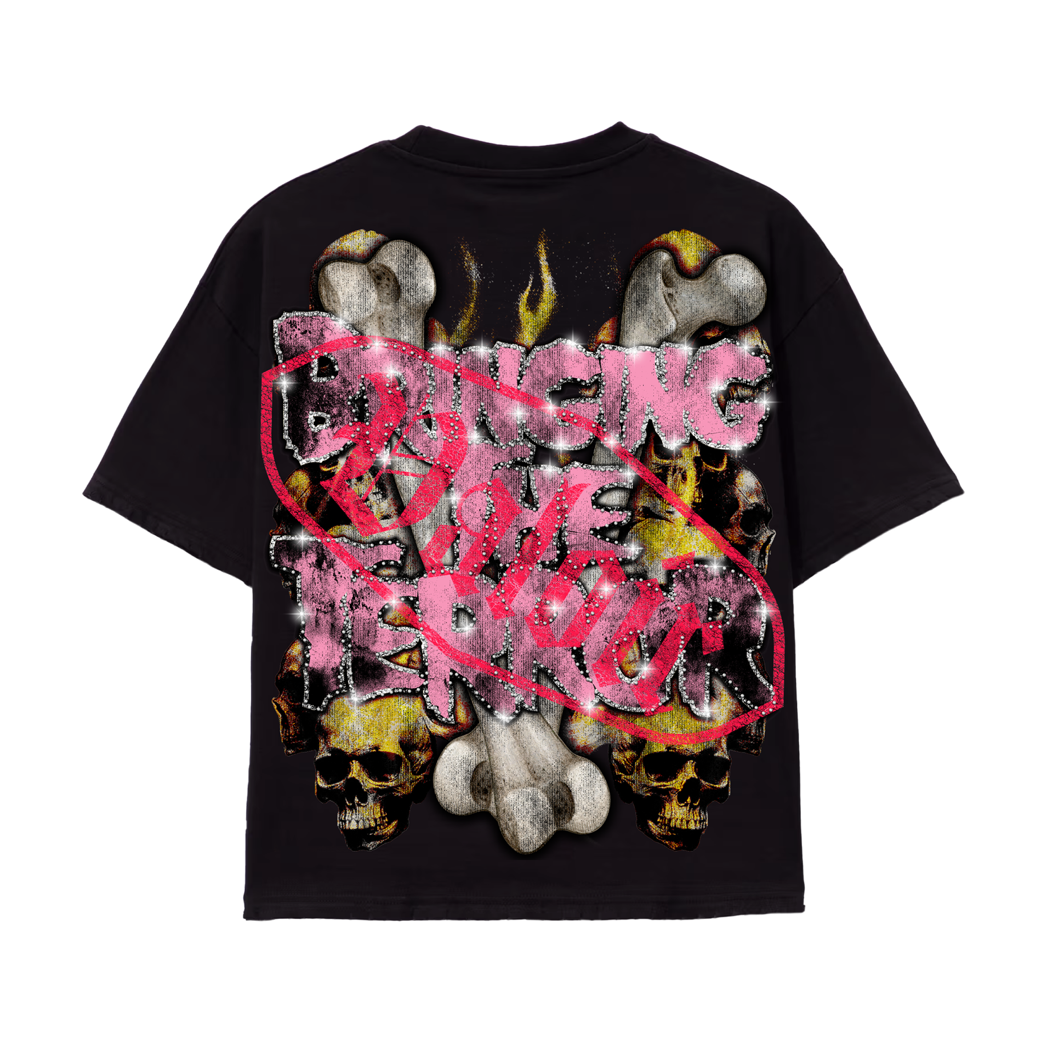 DISTURBED T-SHIRT - VINTAGE BLACK